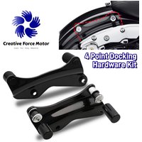 4 Point Docking Hardware Kit Motorcycle Detachable Cover For Harley Touring CVO Street Glide FLHX Road King FLHR FLTRX 2014-2024