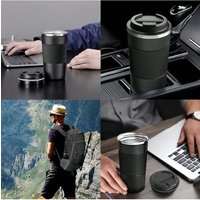 Double Wall Vacuum Insulated Stainless Steel Coffee Cup, Fashion Portable Office Mug for Home, Office & Car Outdoor Use