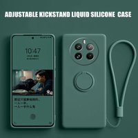 Case for Realme 12 Pro Plus Liquid Silicone Ring Holder Soft Phone Skin Cover for Realme 12 Pro + Upgrade Shockproof Back Fundas
