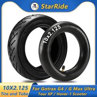 10X2.125 Inner Tube and Outer Tire for Gotrax G4/G Max Ultra/Tour Xp/hover-1 Scooter Parts 10*2.125 Tyre with Straight-Valve