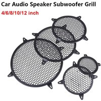 1Pcs 4/6/8/10/12 inch Subwoofer Grill Round Replacement Mesh Net Plastic Sub Woofer Grille Guard Protector Car Audio Speaker Sub