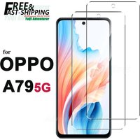 Screen Protector For OPPO A79 5G, Tempered Glass HD Crystal 9H Anti Scratch Case Friendly Mica High Aluminum