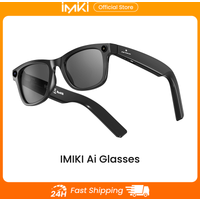 IMIKI KI-Smartbrille mit 4K-Kamera, Videoaufnahme, Spracherkennung, Bluetooth-Anrufen, Übersetzung, Sport-Sonnenbrille für Männer und Frauen
