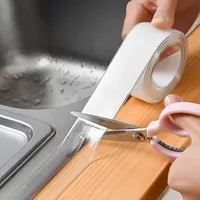 Keywords Silicone Waterproof Adhesive Tape for Kitchen and Bathroom, Kitchen Joint Sealing Strip, Transparent Waterproof Strip