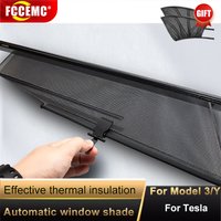 Car Sun Shade for Tesla Model 3 Y X S 2017-2022 Front Side Window Custom Sunshade Cover with Suction Rear Windshield Accessories