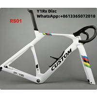 2026 New Y1RS T1100 Carbon Fiber Road Disc Bike Frameset BSA 68mm Lightweight Racing Bicycles with handlebar Custom Logo