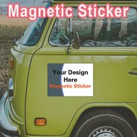 1pc Cartoon Custom logo or photo Stickers Magnetic Personalized Custom Magnetic Sticker Car Stickers And Decals
