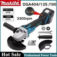 Makita 18V DGA404 Brushless Electric Angle Grinder 125/100mm Lithium Rechargeable High Power Cutting Polishing Machine image 4