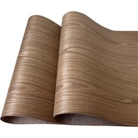 58x250cm Black Walnut Engineered Wood Veneer, Reconstituted Fleece Backed Composite Veneer Sheet for Furniture Renovation & DIY