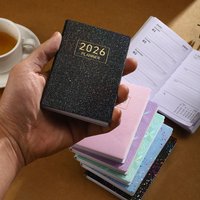High Quality A7 2026 Agenda Book Pocket with Calendar Diary Weekly Planner Appointment Book School Office