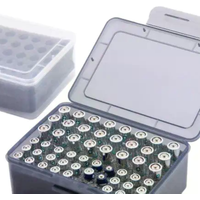 1Pcs Home Garage Drawer Organization Container Dispenser AA AAA Battery Storage Organizer Box Holder Case For 54 Cells