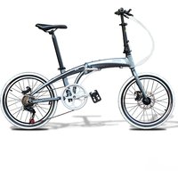 Adult Foldable Bicycle Portable Bike 20 Inch/22 Inch 7 Speed Mechanical Disc Brakes Crankset 52T For Male Female Small Bicycle