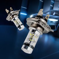 2pcs LED Car Fog Light H4 H7 H11 Car High Low Beam Super Bright LED Driving Lights 100W 6500K 2000LM 12V for Auto Vehicle Parts