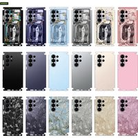 MX001 Colorful Wrap Tear Down Skin for Samsung Galaxy S26 S24 S25 S23 Ultra Back Protector Cover With Holder Stickers