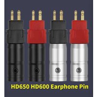 1 Pair Earphone Plug Headphone Adapter 2 Pin Audio Jack For HD650 HD600 HD580 HD25 Wire Connector HiFi Headset Speaker Terminal