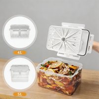 4/5L Pickle Jar Leakproof Pickle Ferment Container for Pickle Cucumber Gherkin Sauerkraut Olive Kimchi Storage Ferment Container