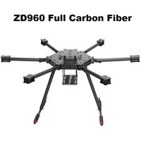 ZD850 ZD960 Full Carbon Fiber F960 Hexa-Rotor Frame Foldable Arm Hexacopter Frame Kit with Landing Gear for FPV Flight