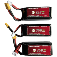 Original GOOSKY S2 / S2 Max / S2Ultra Battery 6CH 3D RC Helicopter Spare Parts 11.1V 750mAh Accesories