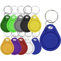 5YOA 10pcs UID Key Keyfobs Badge13.56Mhz RFID Token Copy Changeable Attendance Clone Keychain For Mif 1k S50 Writable