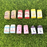 10pcs Charms Milk Fruit Drinks Pendants Crafts DIY Making Findings Handmade Jewelry for Earrings Necklace For Gift