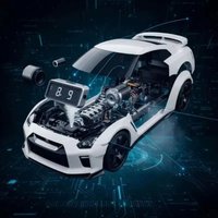 Creative Design Hypercar Alarm Clock Only Alarm Clock Function Stylish Design Sports Car Clock Unique Design Time Display