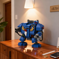236pcs MOC Dreadnought Creator Model Building Blocks Shelf Decor, Bookshelf Decor, Home Decor Bookshelf Display Gift For Adults