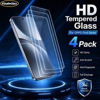 4PCS Tempered Film for OPPO Find X9 Pro X9 Ultra X9s Pro X8 Ultra X5 Lite X3Lite X2 Neo HD Glass 9H Scratch Proof Smooth Texture