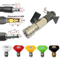 1/4 Inch Quick Connect High Pressure Wash Ball Valve Kit, On/Off Control Switch Direct Fitting for Karcher Lavor Stihl Nilfisk