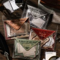 30pcs Retro handmade paper Stickers pack Diary Decoration labels Sticker Album Scrapbooking material Vintage collage Supplies