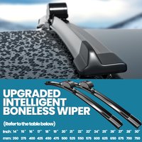 Car Windshield Wiper blades Universal Soft Double layer Rubber Frameless Bracketless Accessories 14" 16" 19" 20" 21" 22" 24"26"