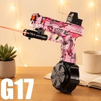 The 2026 New Model G17 Toy Gun Fires 7-8mm Gel Bullets, Can Be Adjusted in Two Modes: Electric and Manual, Comes with Three Types of Magazine, and Is Available in Multiple Colors