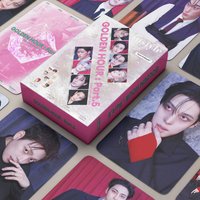 Spot Goods 55ZhangATEEZBoy band's new albumGOLDENHOUR Part.5SupportLOMOCard KPOPHomemade card