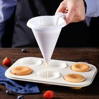 1pc/3pcs Plastic Funnel Kitchen Supplies Filter Mesh Strainer Household Multifunctional Filtering Tool