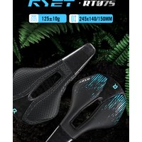 AliExpress RYET Carbon 3D Printed Bike Saddle 245*140/150mm Full Carbon Oval 7x9mm MTB Racing Saddles for Bicycle Cushion Cycling Parts