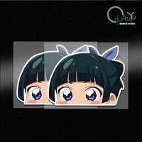 Yakuya Girl's Murmur, Anime, Cartoon, Peep, Cute Car Sticker, Car Motorcycle, Personality, Body Glass, Waterproof Sticker