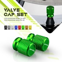 Motorcycle 2PCS Tire Valve Caps Wheel Tyre Cover CNC Aluminum Alloy For Kawasaki Ninja ZX4RR ZX 4RR Ninja ZX 4R ZX4R