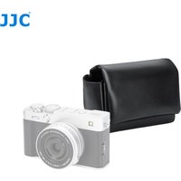JJC Compact Leather Camera Case Oxford Pouch Case W 2 Battery Pocket For Fujifilm Fuji X100VI X100V X-E5 XE5 Canon PowerShot V1