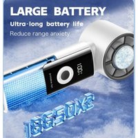 Semiconductor Ice Cooling Handheld Fan 3 In 1 Neck Desktop 0-199Hz Stepless Speed Type C Portable Turbo Fan For Camping