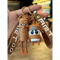 Tung Tung Tung Sahur Tralalero Tralala Ballerina Cappuccino Brain Rot Italian Brainrot Keychain Backpack Pendant Halloween Gifts