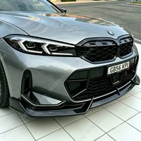 3 pièces - Spoiler de pare-chocs avant noir brillant pour BMW G20 G21 Lci M Sport 330i 330e 320d M340i 2022-2025 - Tuning - Kit carrosserie