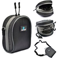 Lightdow Dustproof Camera Lens Filter Bag Portable Filter Pouch Shoulder Case with Belt for Photography Can Hold 8 Filters