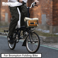 Rhinowalk Bike Handlebar Bag 4L Cycling Front Quick Release Urban Basket Storage Bag Shouler Bag For Brompton Dahon Folding Bike