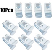 10pcs Car Ceiling Handle Clips Roof Handle Interior Trim Panel Fastener Clips U Type Metal Clips Car Accessories