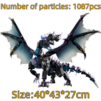 Monster Hunter Hwang Black Dragon Thunder Wolf Dragon Assembly Building Model Decoration Toy Gift