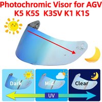 k1 k1s Photochromic Visor for AGV K5 K5S K3SV K3-SV K1 K1S Helmet Glasses Screen Shield Windshield Accessories Autochromic lens