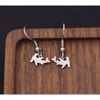Chandler Hammerhead Shark Drop Earrings Stainless Steel Ocean Jewelry for Women Men Animal Earrings Shark Earrings cool stuff
