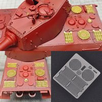 1/35 PE Scale model kit King Tiger II heavy tank engine Air intake grille Intake hood grid Modified parts accessory