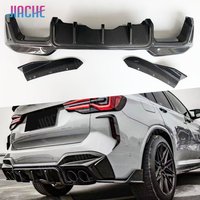 Dry Carbon Fiber Rear Bumper Diffuser Lip Side Flaps Splitters Rear Spoiler Car Body Kit Parts For BMW X3M F97 2022+