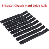 4Pair Hard Drive Rails Chassis Cage Accessories Drive Bay Slider Plastic Rails For 3.5 To 5.25 Hard Drive Tray Mounting Rails