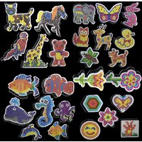 Fuse Pixel Art Puzzle Pegboards Patterns Templates Ironing Paper White Plastic Tweezers for 5mm Hama Beads 3D Toys Children Gift